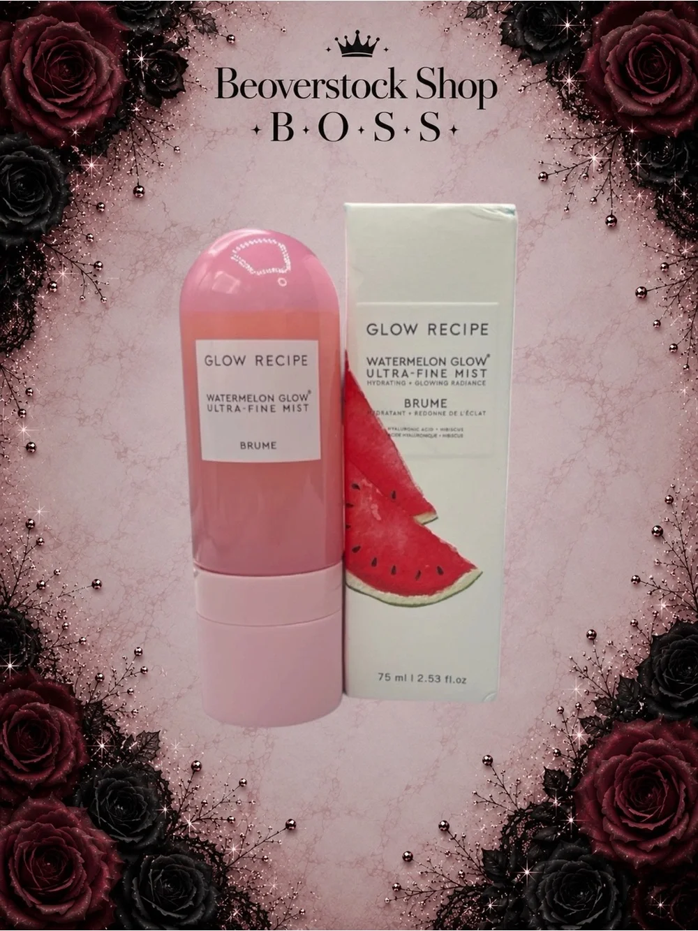 New Glow Recipe Watermelon Glow Ultra-Fine Mist 2.53 fl oz / 75 mL Hydrating Fac
